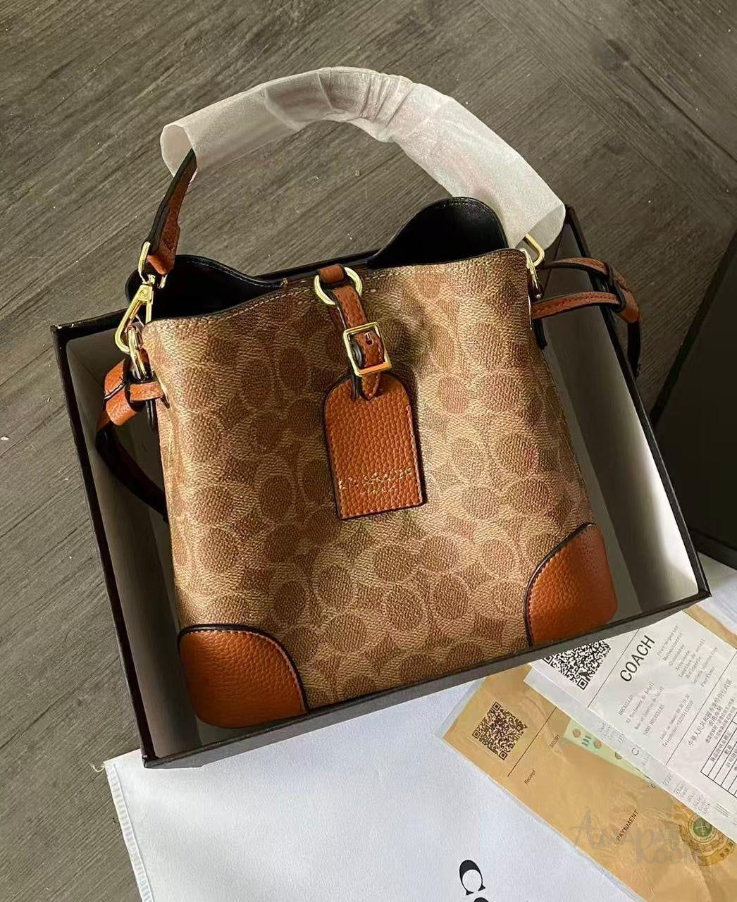 Coach Bag Bleecker Bucket Signature Canvas
