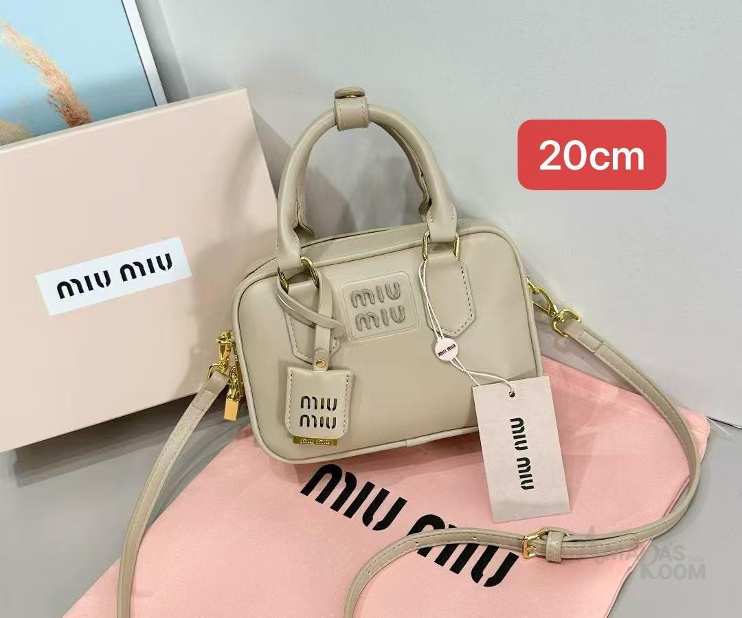 Miu Miu Bag Arcadie Leather Top Handle