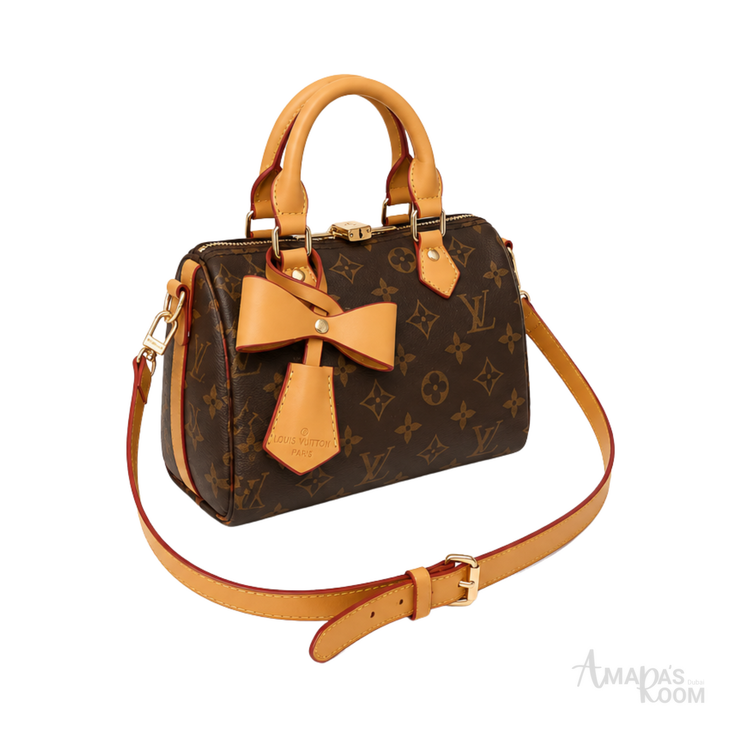 Louis Vuitton Speedy 20 Monogram Canvas Tan Bag