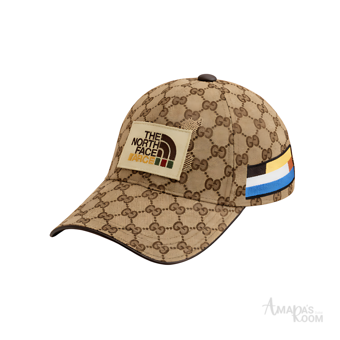 Gucci Cap | Northface Cap Canvas Brown