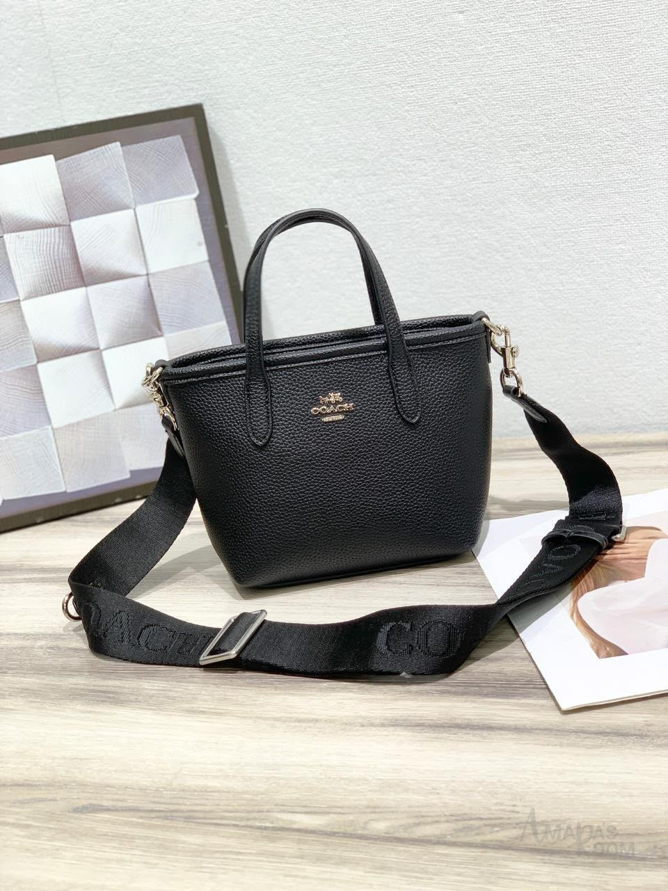 Coach Bag City Mini Tote Bag Black