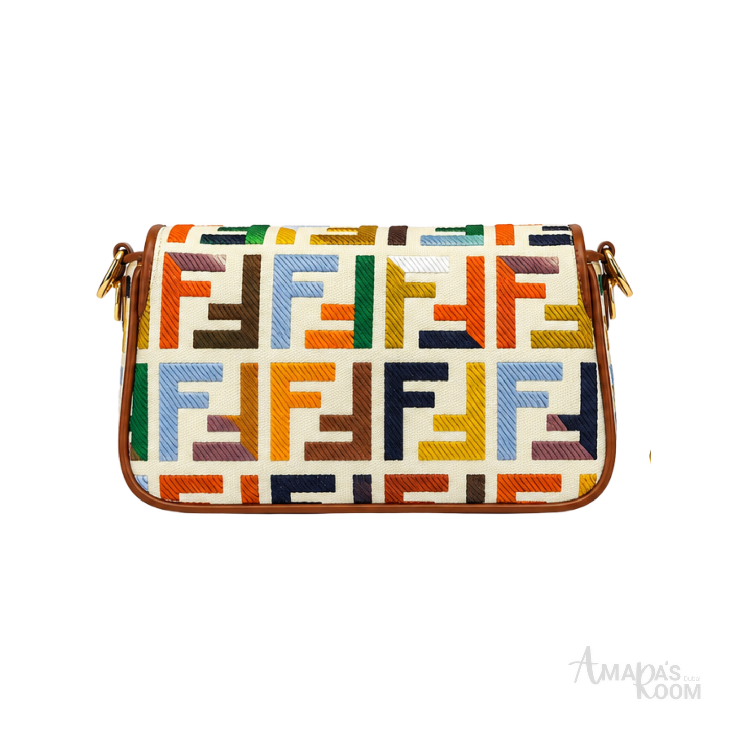 Fendi Bag | Multicolor Canvas Baguette Bag
