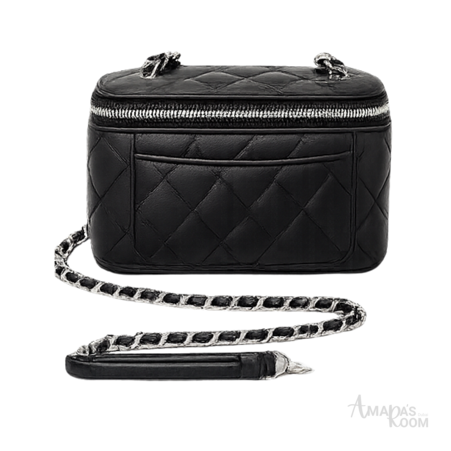 Chanel Pearl Crush Vanity Case Black Bag