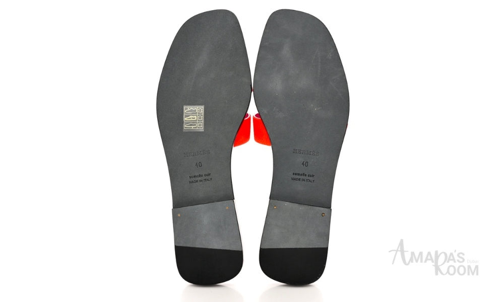 Oran Suede Slides – Vibrant Orange – Amara UAE image 6