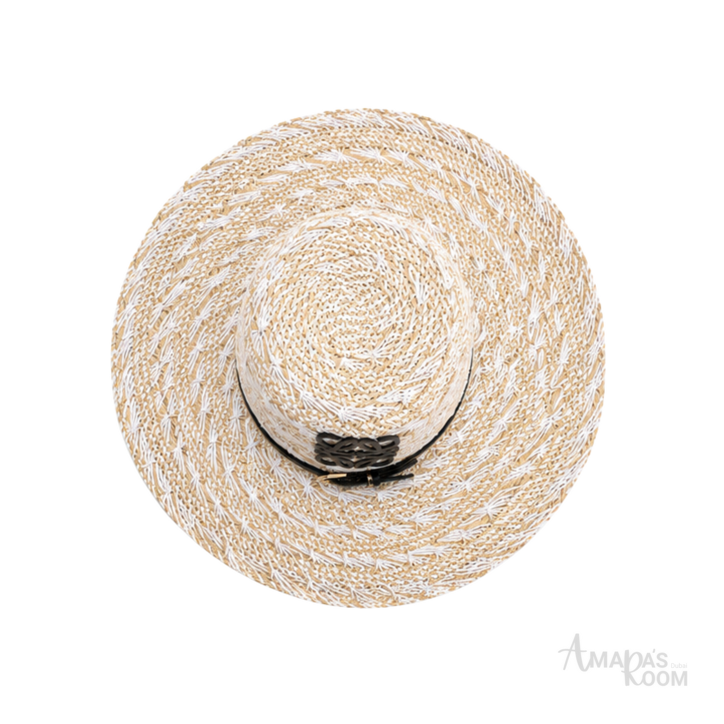 Loewe Anagram Raffia Sun Cap Beige