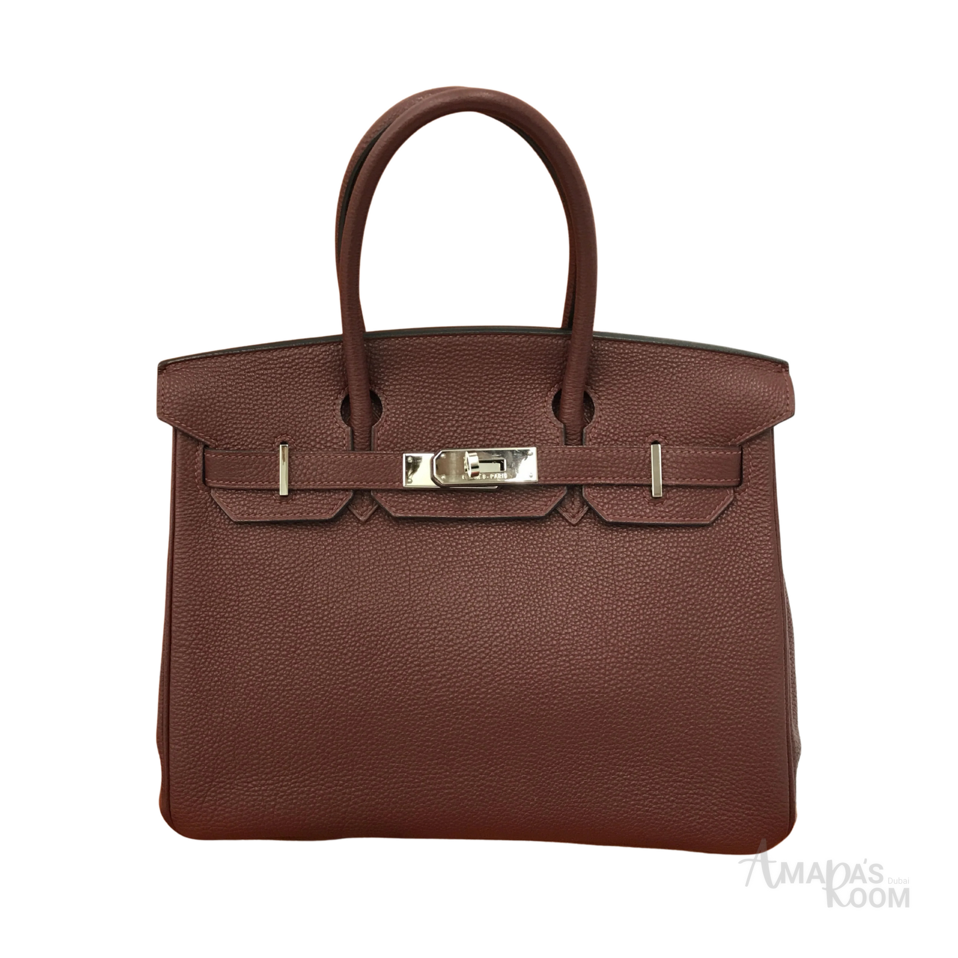 Hermes Burgundy Bag - image 1