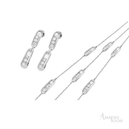 Messika Jewelry | Romane Large Set White Gold Diamonds