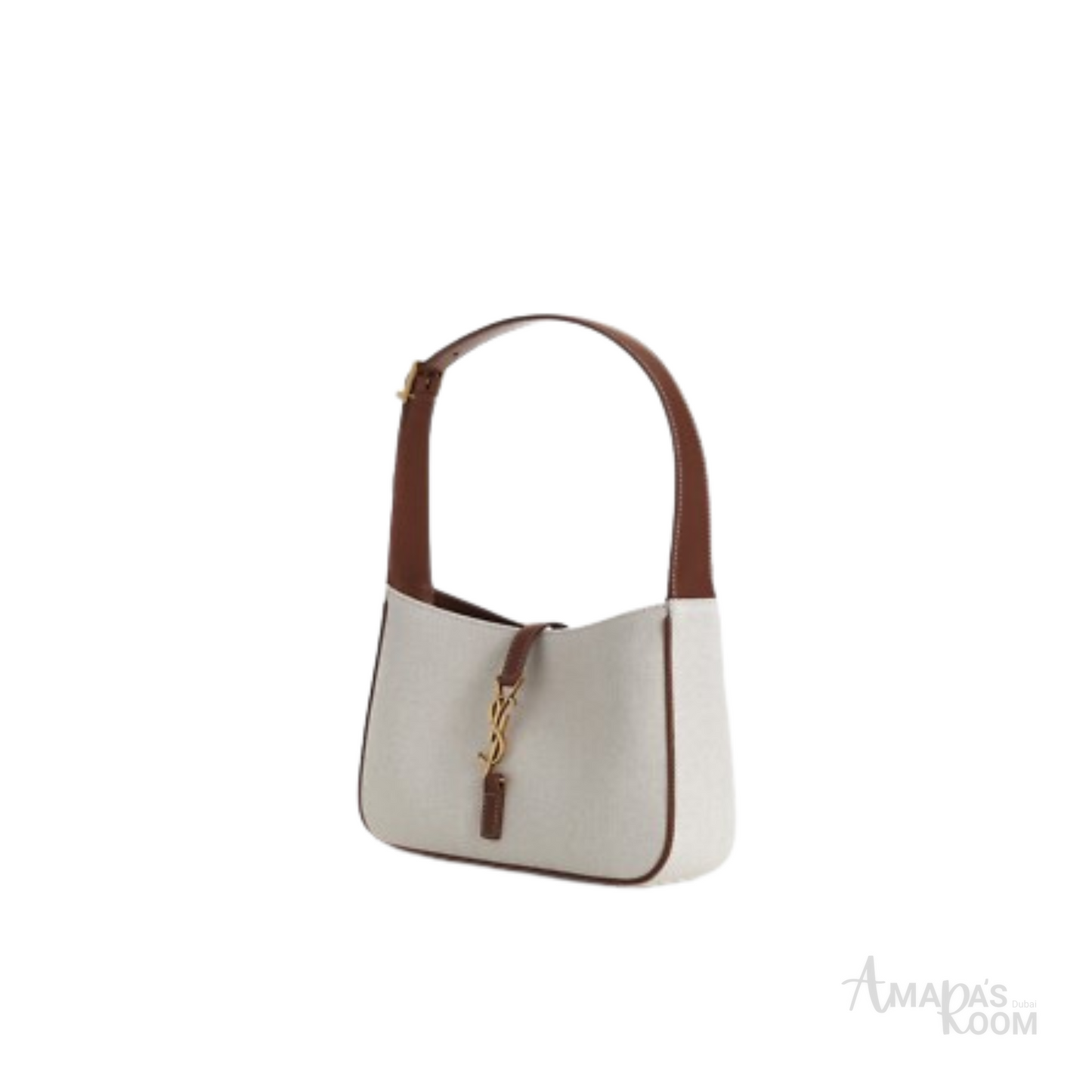 YSL Bag | Le 5 à 7 Canvas Leather Hobo Bag