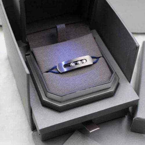 Messika Jewelry | Blue Titanium Bracelet Natural Titanium Diamonds
