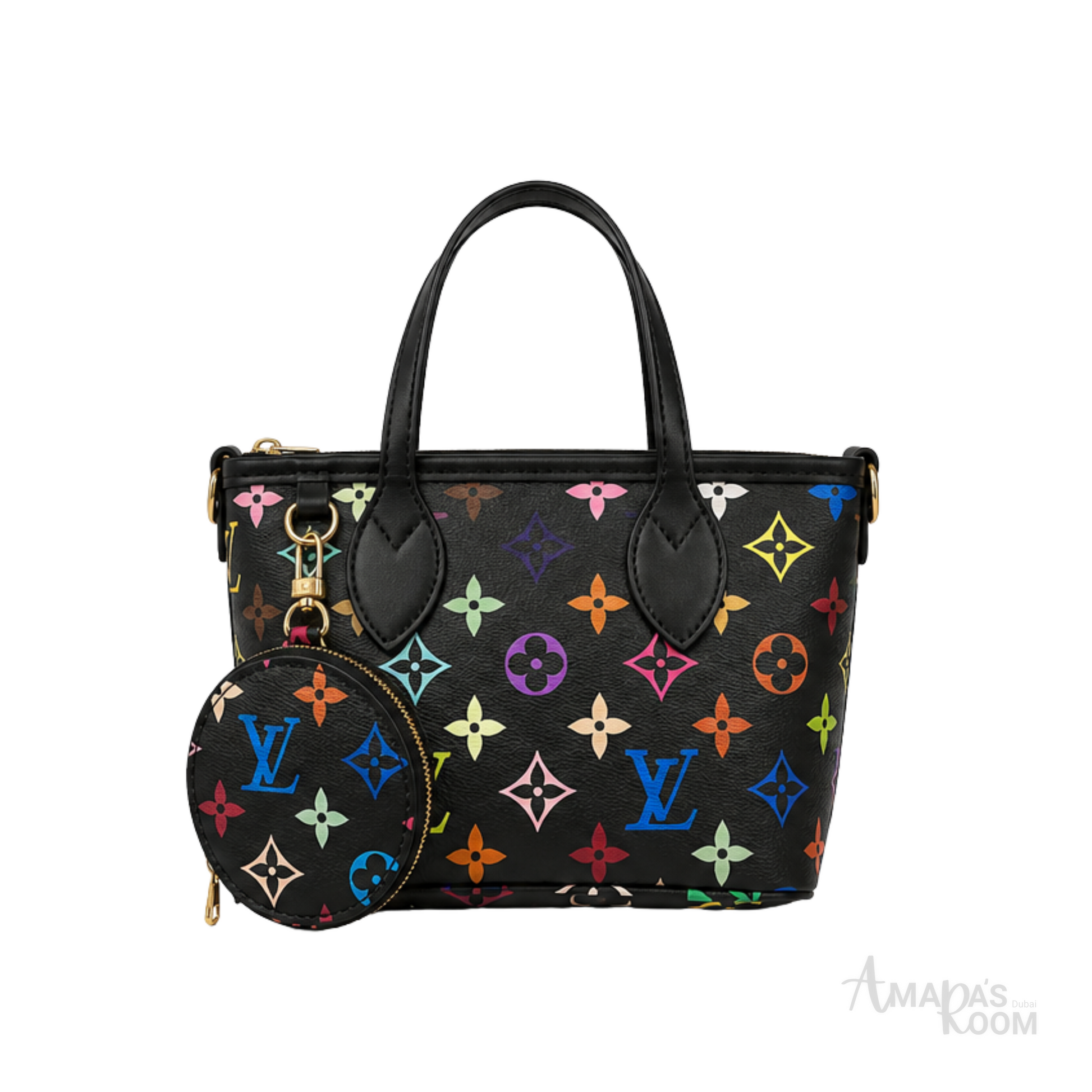 Louis Vuitton X Murakami OnTheGo EW Black Bag – product view