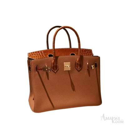 Hermès Bag | Birkin 25 Crocodile Tan Gold