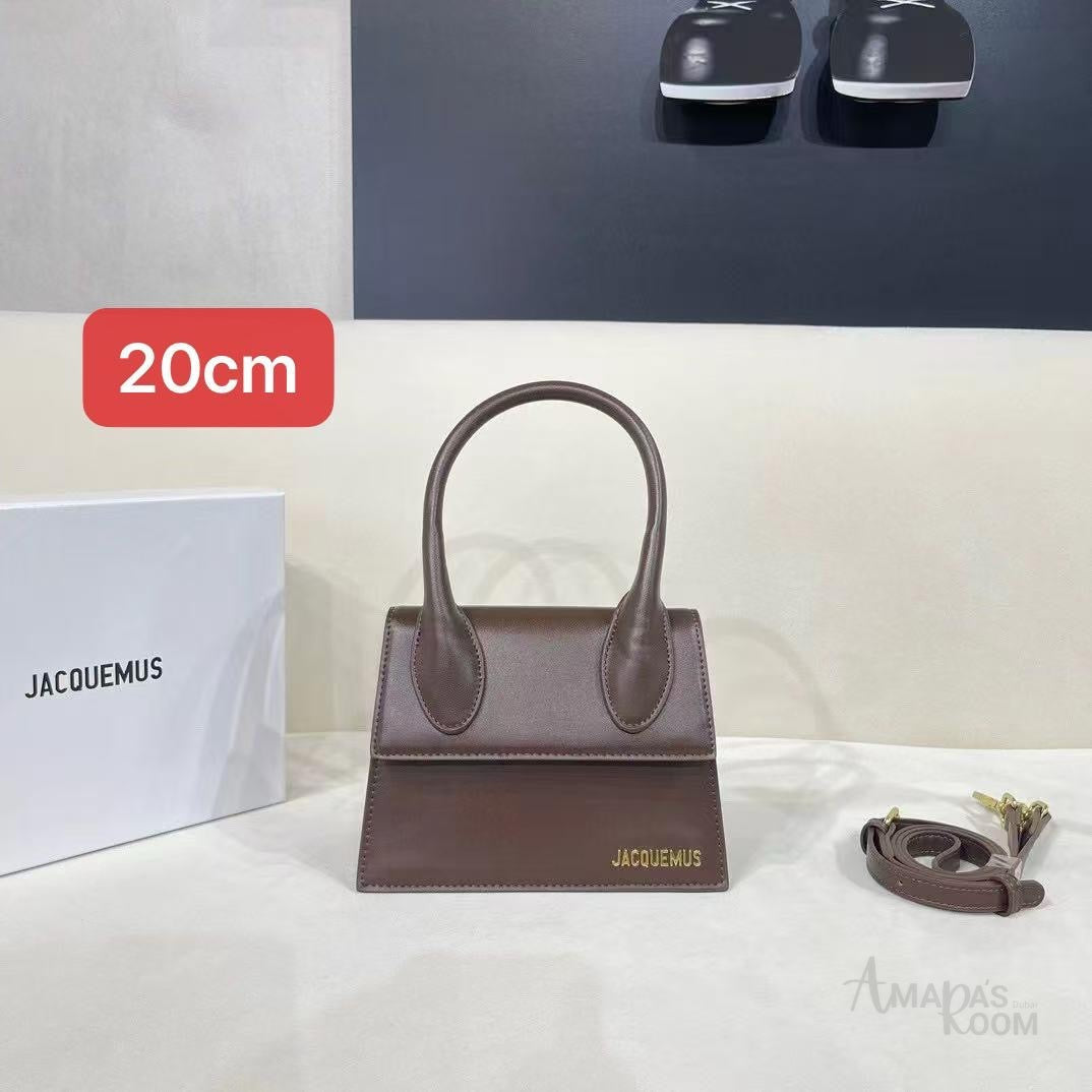 Jacquemus Le Chiquito Bag in Dark Brown Leather