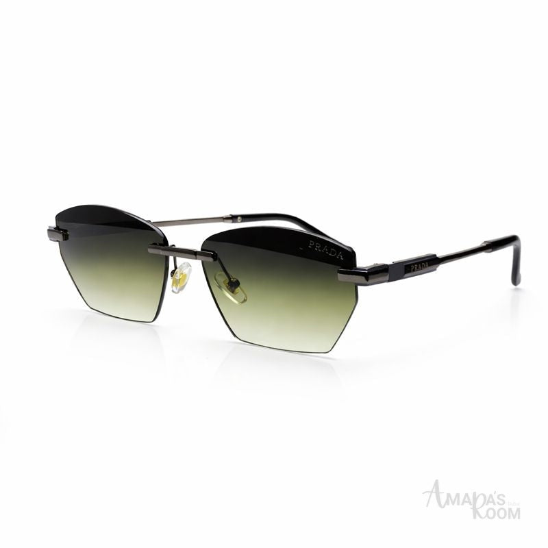 PRADA Glasses | Gold Metallic Frame Sunglasses