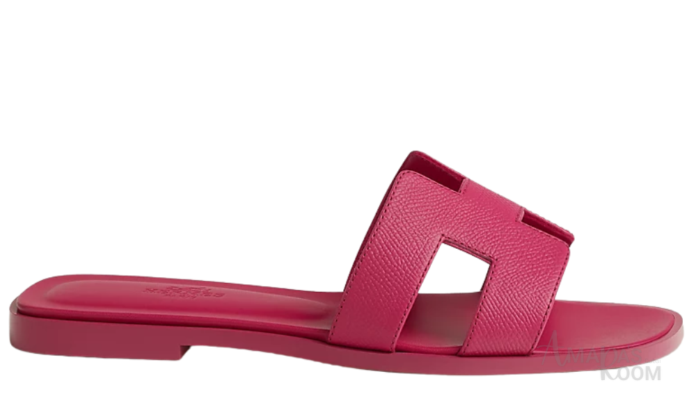 Oran Leather Slides – Bougainvillea Pink – Amara UAE