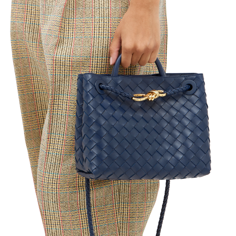 Bottega Veneta Bag Small Andiamo Bag Blue