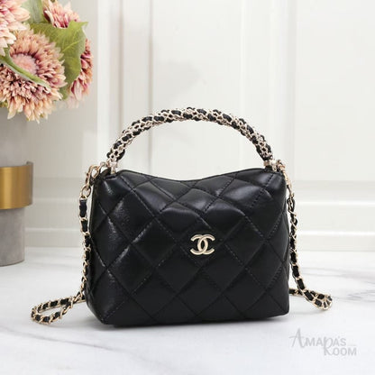 Chanel Bag | 24B Mini Top Handle Bag Chain Black