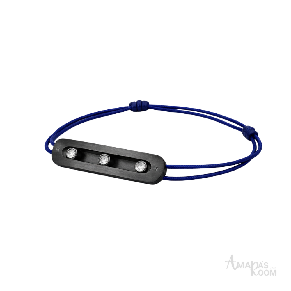 Messika Jewelry | Blue Titanium Bracelet Natural Titanium Diamonds