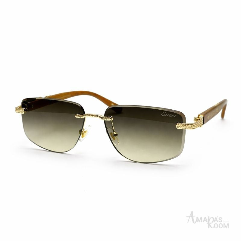 Cartier | Black Aviator Fashion Sunglasses