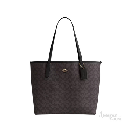 Coach Bag | City Zip Tote Signature Canvas