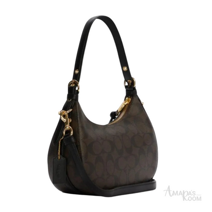 Coach Bag | Kleo Hobo Signature Canvas Chestnut Beige