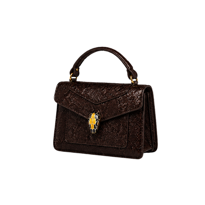 Bvlgari Bag Serpenti Forever Dark Brown Shiny