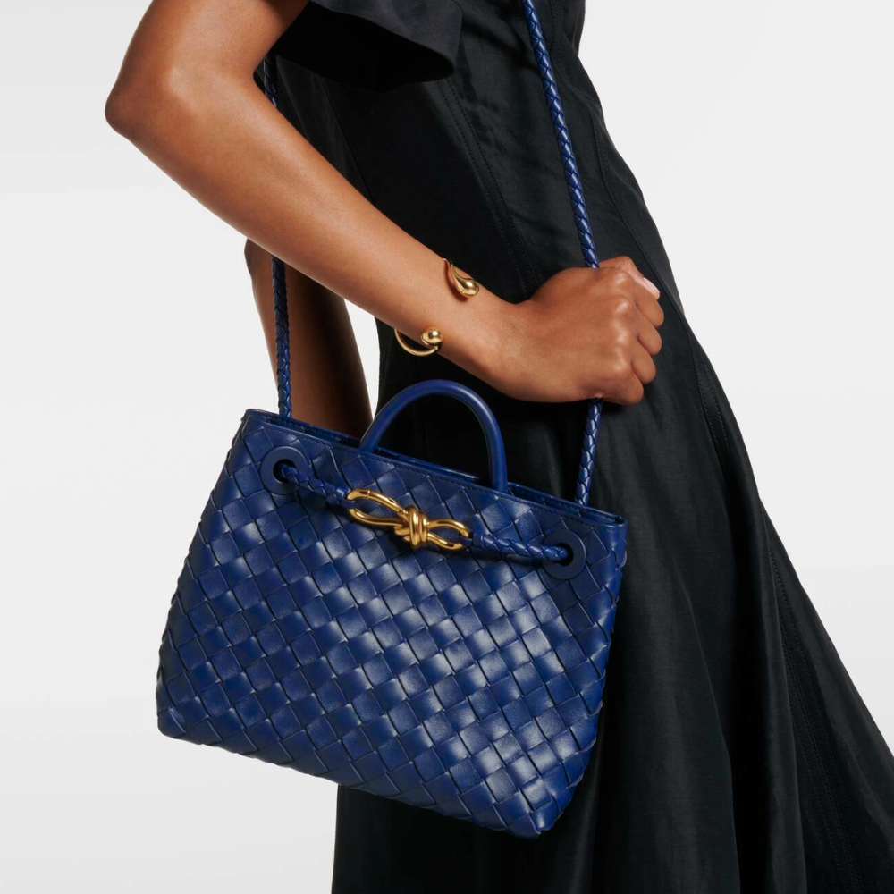 Bottega Veneta Bag Small Andiamo Bag Blue