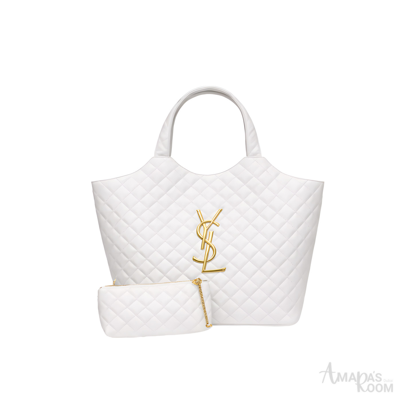 YSL Bag | Icare Maxi White Lambskin