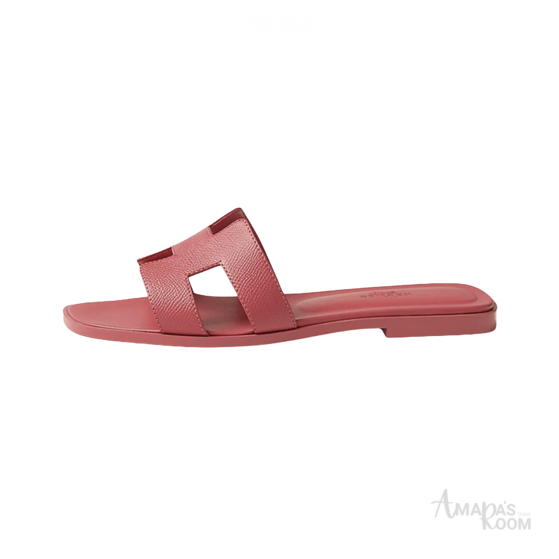 Oran Leather Slides – Candy Pink – Amara UAE