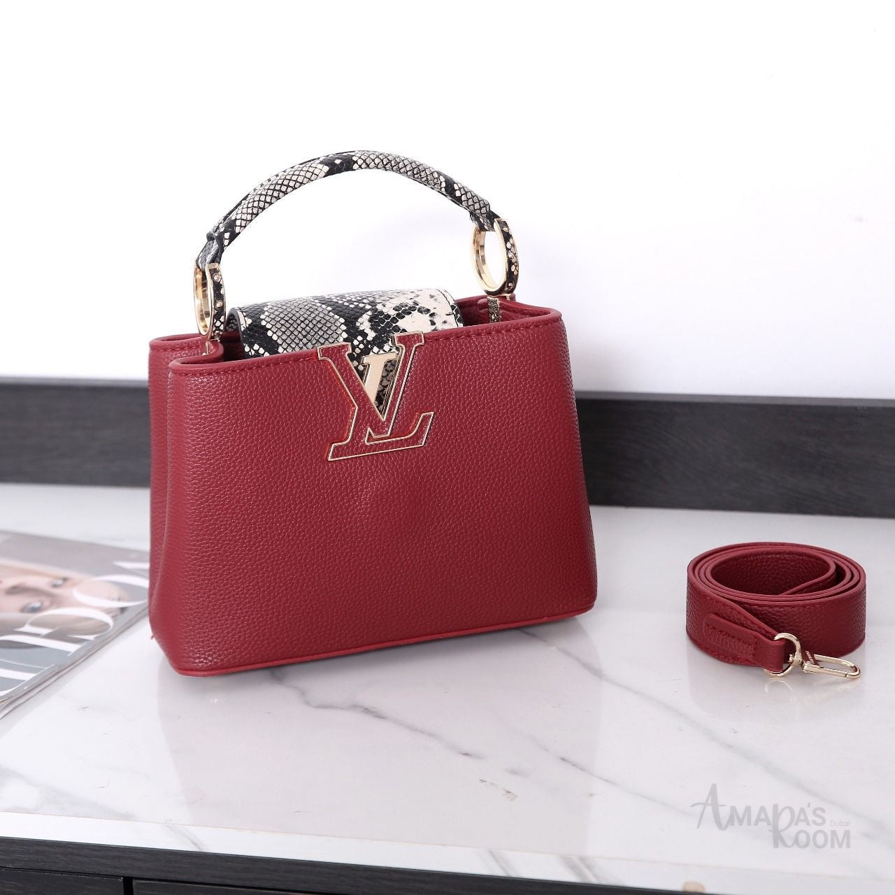 Louis Vuitton Bag | Ćapucines Burgundy