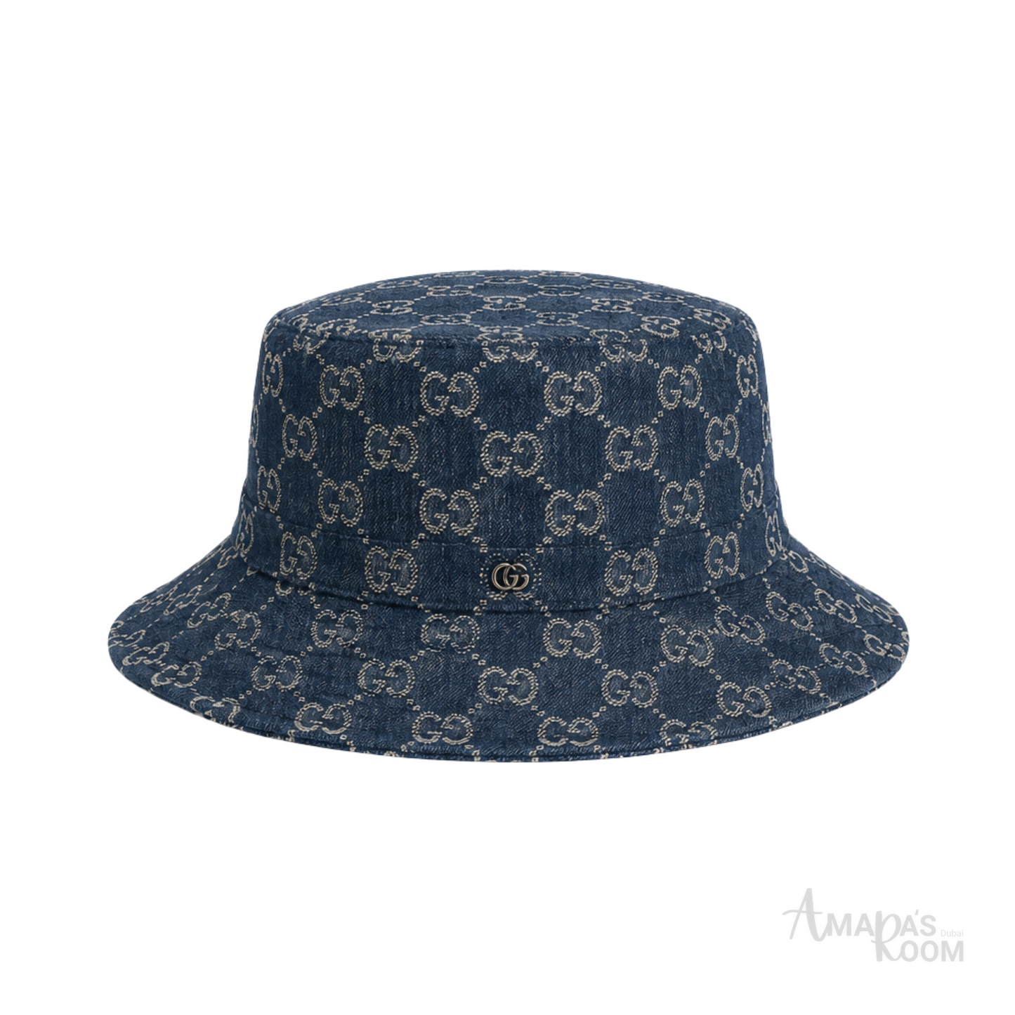 Gucci Cap Canvas Bucket Navy Blue