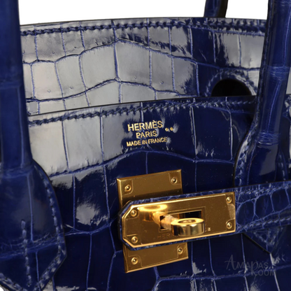 Hermès Bag | Birkin 35 Blue Crocodile