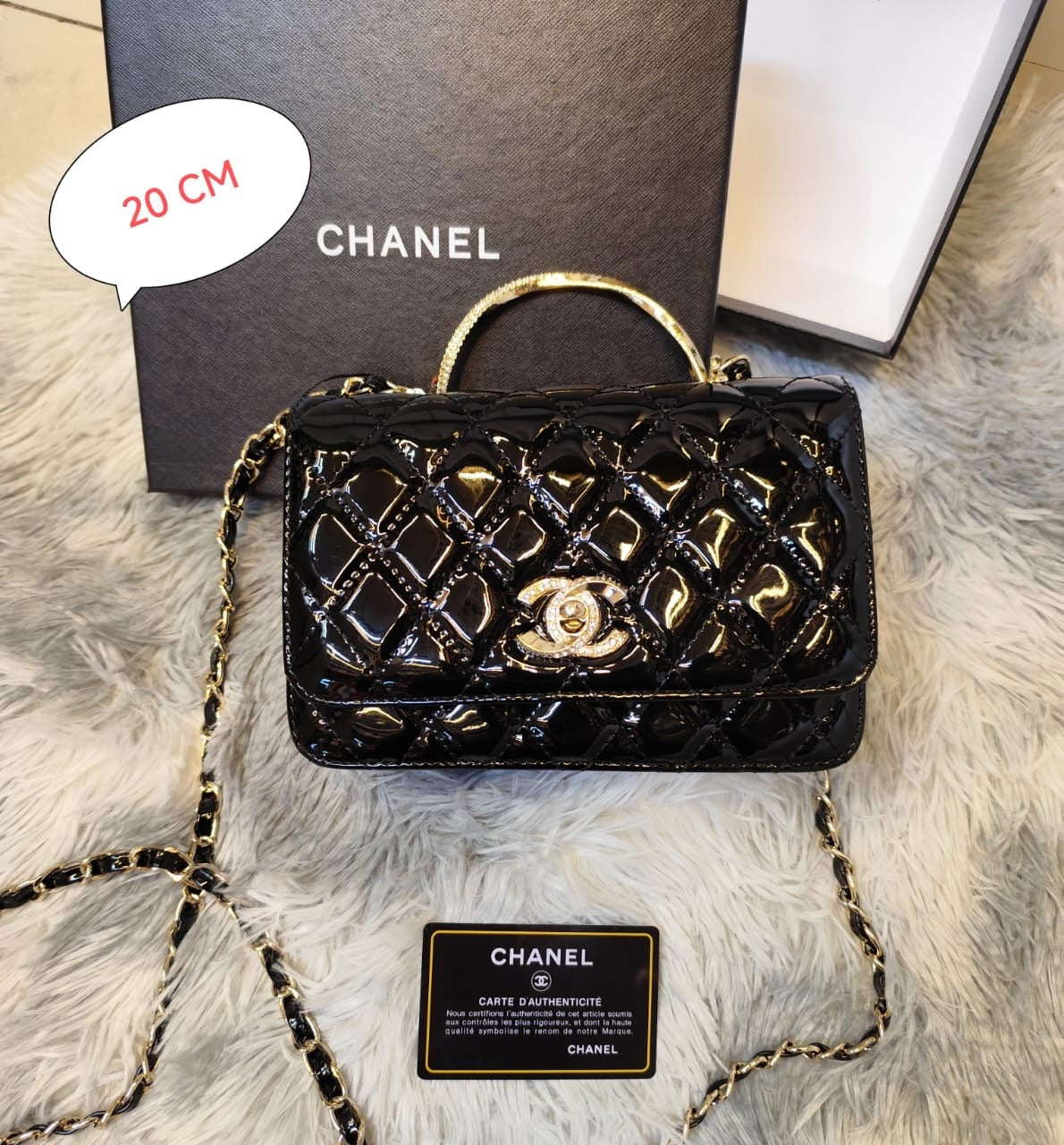 Chanel Bag Quilted Mini Top Handle Rectangular Flap