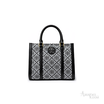 Tory Burch Bag | T Monogram Mini Tote Black