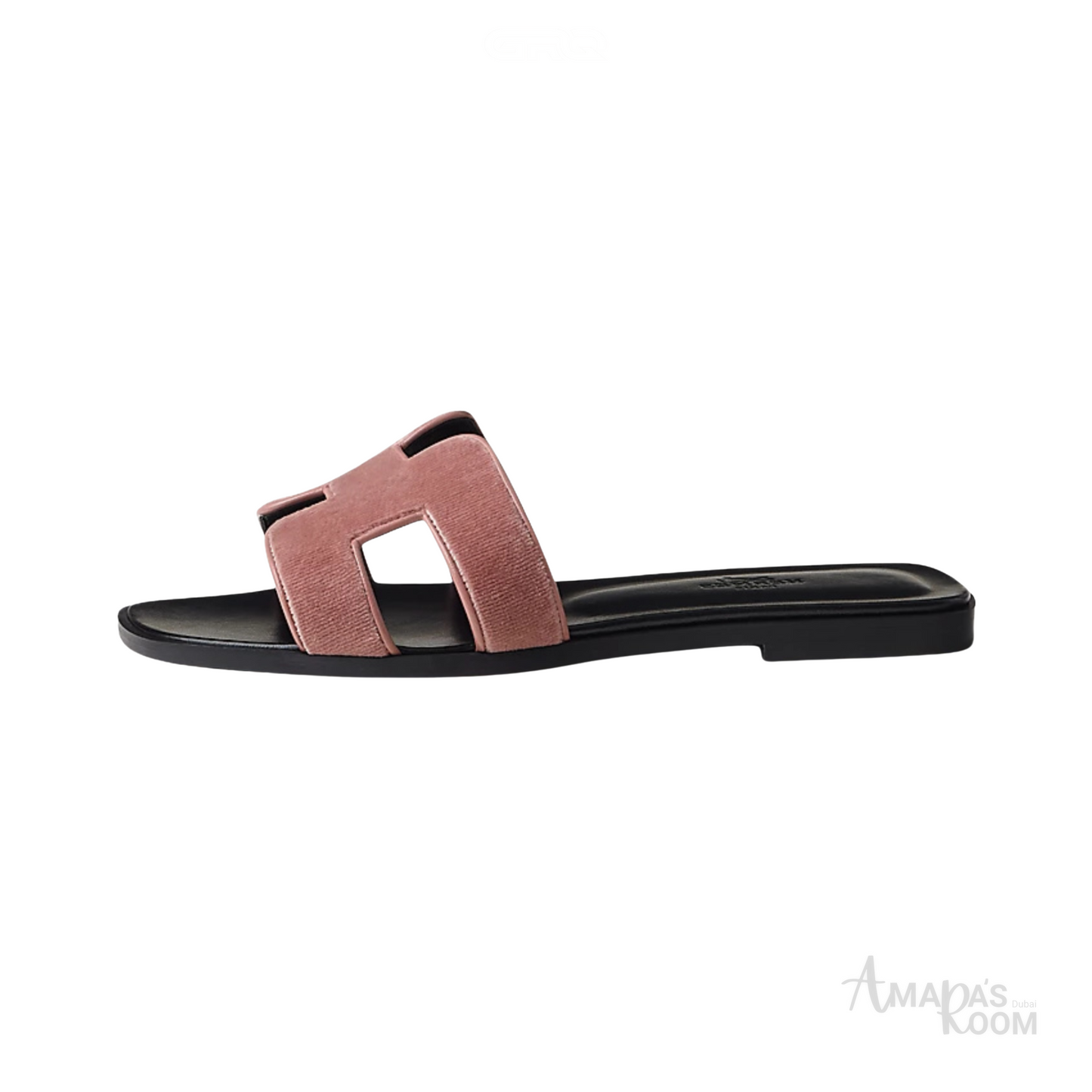Oran Leather Slides – Nude Beige – Amara UAE