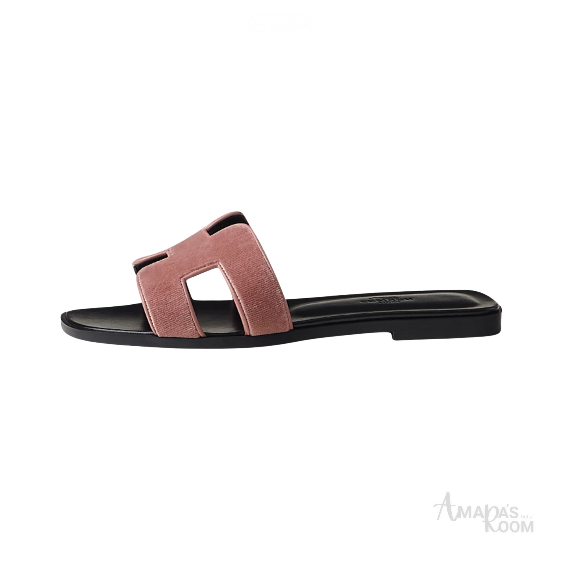 Oran Leather Slides – Nude Beige – Amara UAE