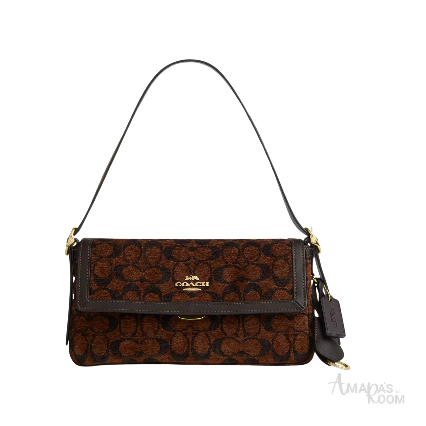 Coach Bag | Etta Small Flap Signature Chenille Truffle