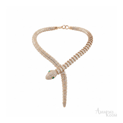 Bvlgari Jewelry | Crystal Snake Necklace