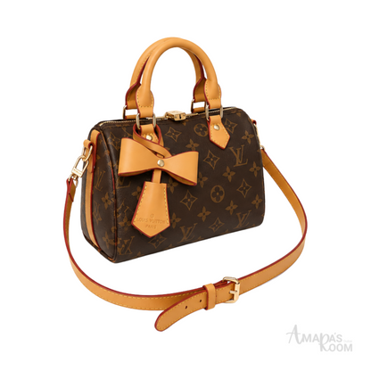 Louis Vuitton Speedy 20 Monogram Canvas Tan Bag