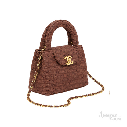 Chanel Nano Kelly Flap Bag Burgundy