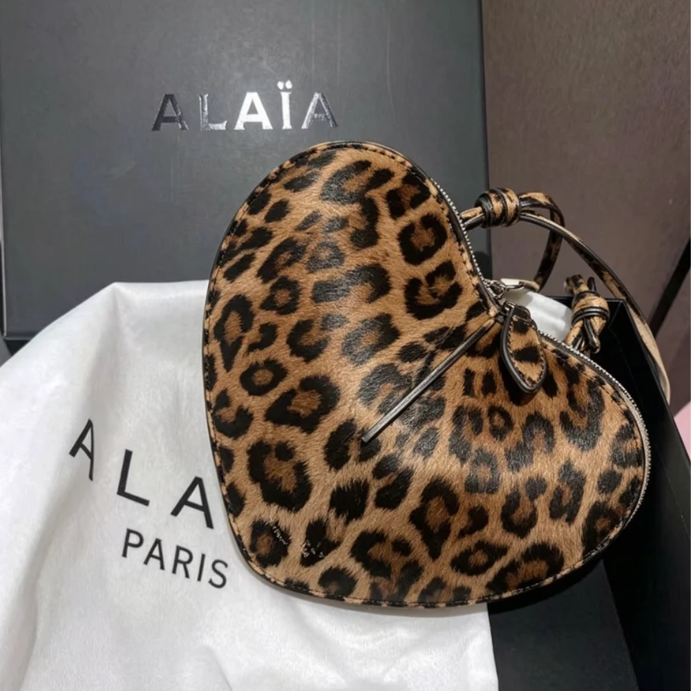 Alaïa Bag Le Cœur Bag Calfskin Tiger