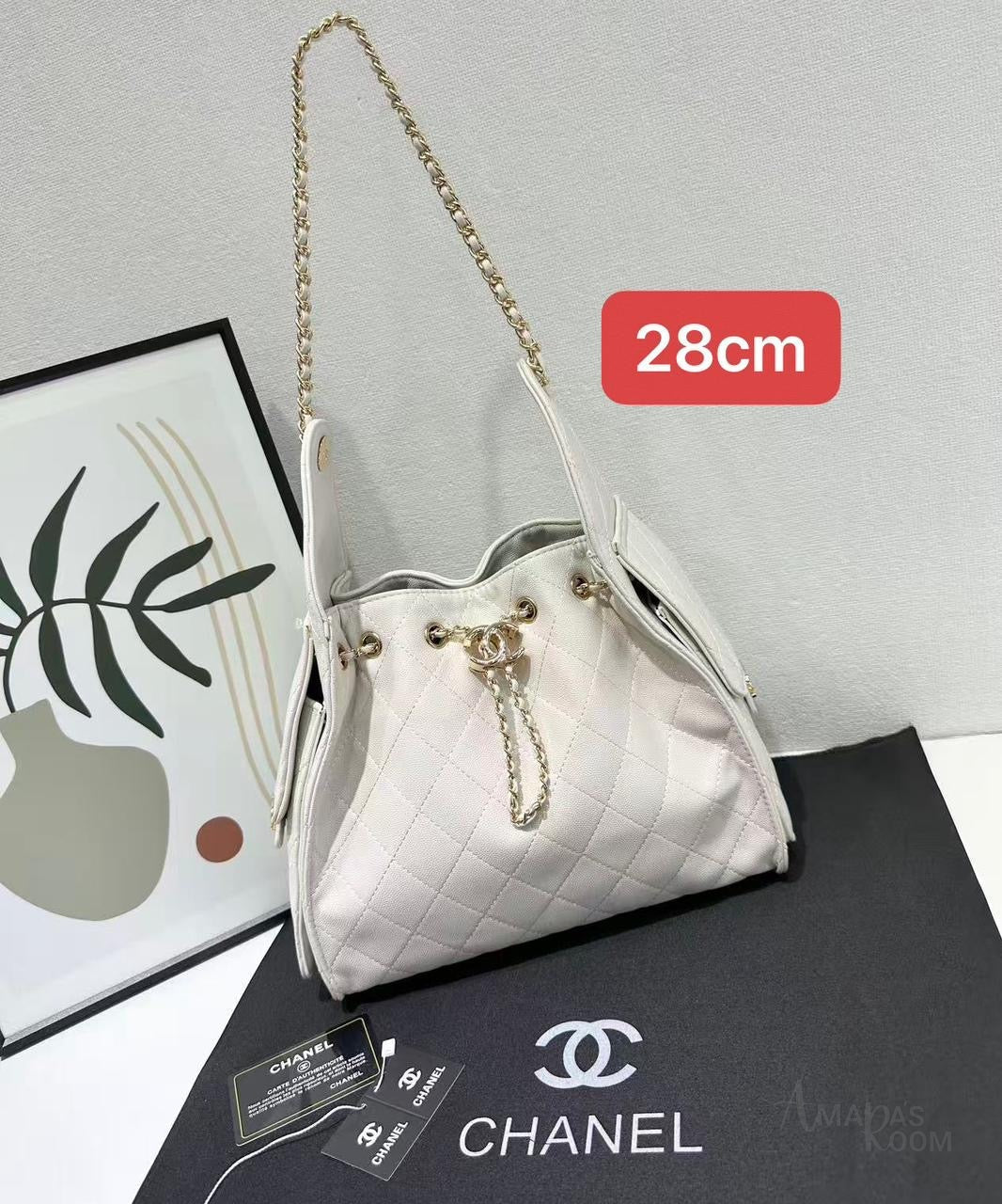 Chanel Bag 25 Small Hobo White