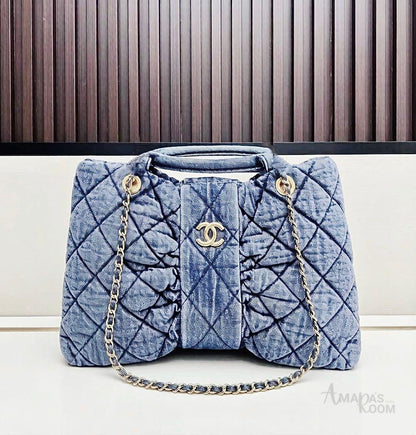Chanel Bag | Bow Bag Blue Washed Denim