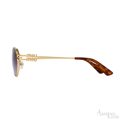 Miu Miu Sunglasses MU 52YS Oval Purple