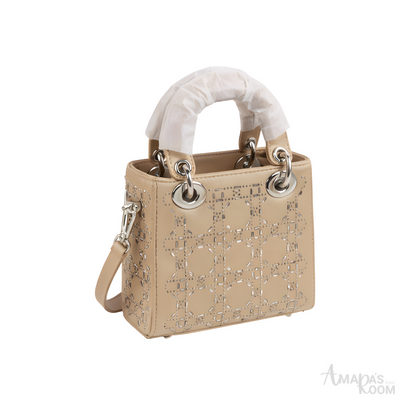 Dior Bag | Mini Lady Dior Beige Sliver