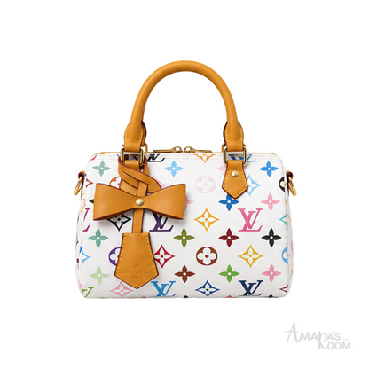 Louis Vuitton X Takashi Murakami Speedy White Multicolor Monogram Bag – product view