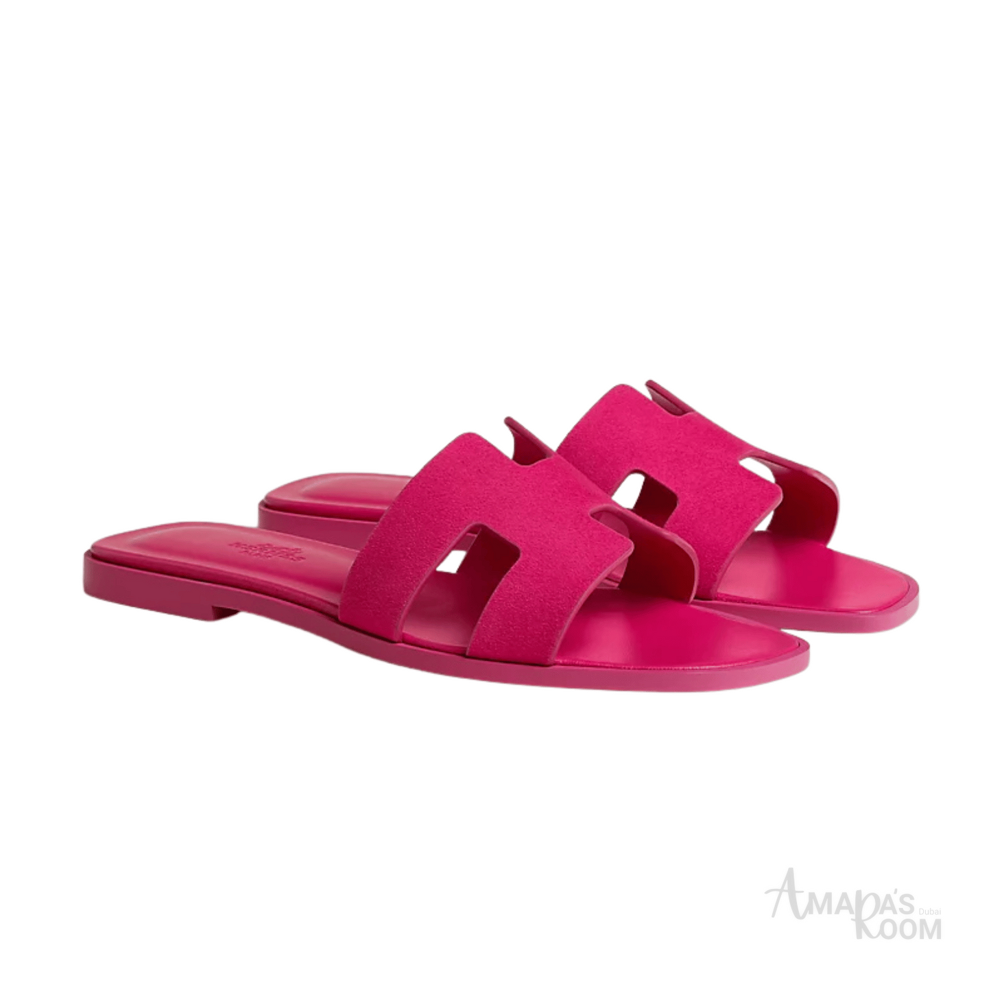 Oran Leather Slides – Blush Pink – Amara UAE image 3