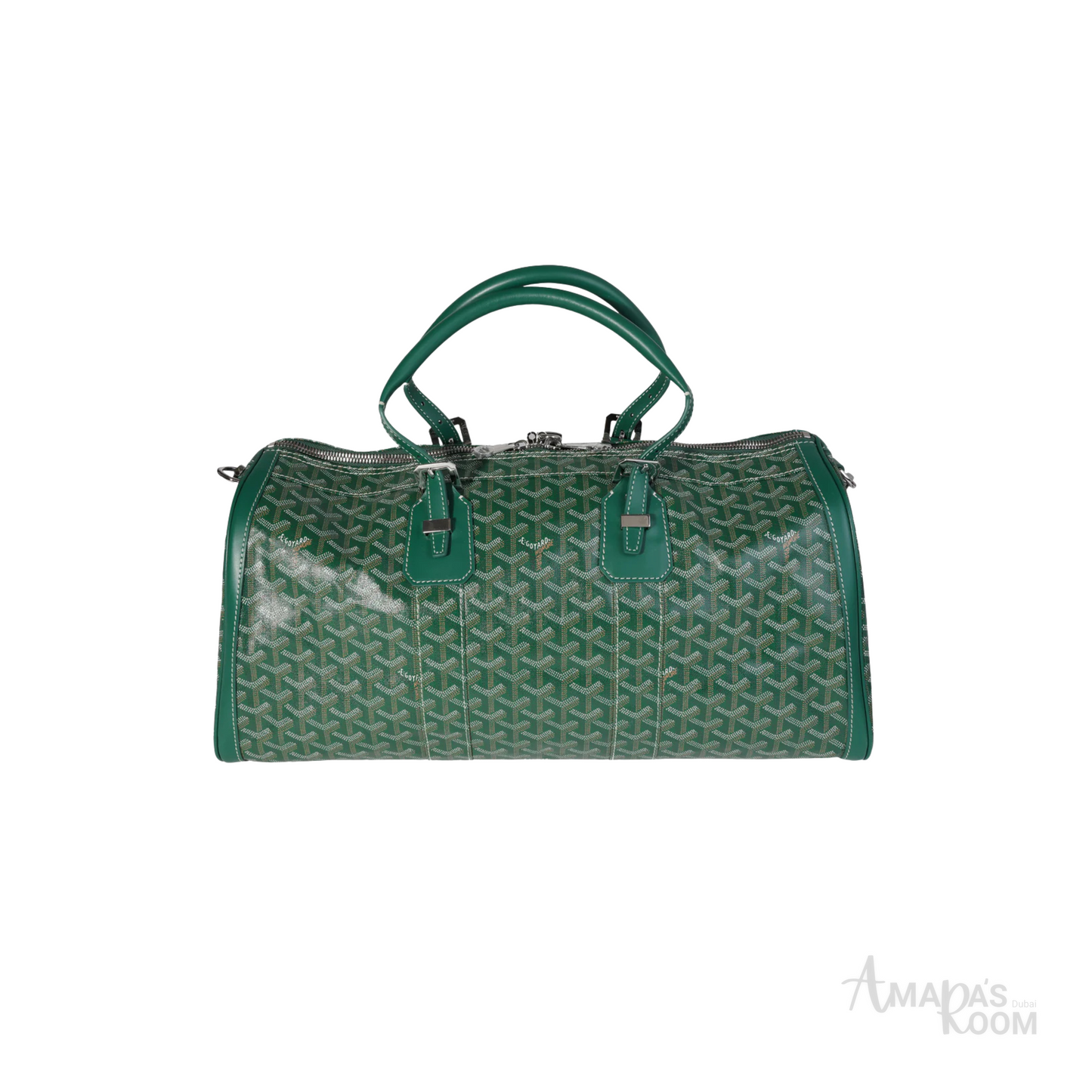 Goyard Bag | Barrel 40 Green Canvas