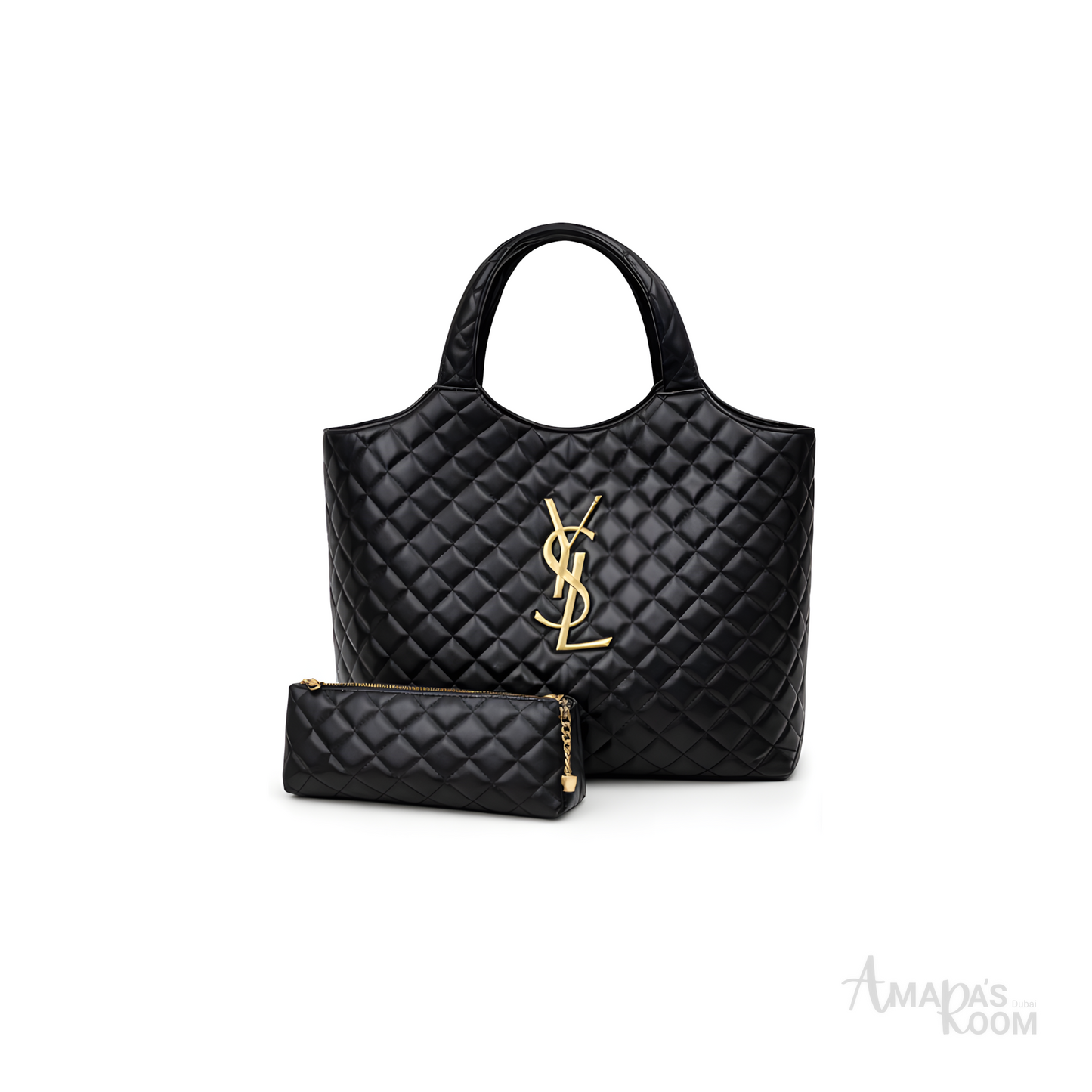 YSL Bag | Icare Maxi Quilted Black