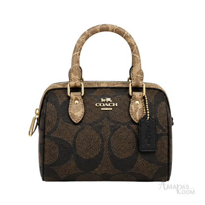Coach Mini Rowan Walnut Tan Bag – product view