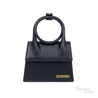 Jacquemus Le Chiquito Noeud Navy Blue Bag - image 1